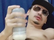 Thai guy fuck sextoy หนุ่มไทยเย็ดหีกระป๋องแน่นรูเสียวสุดๆ