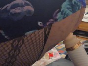 Crossdresser Riding Dildo