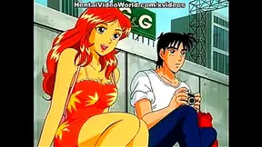 Redhead Anime Cutie Fucks Hard In The Shower For A Juicy Finish