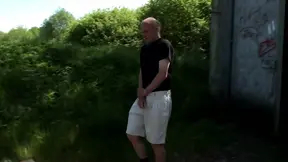 Fucking Brunette with Big Ass in Forest Until She Takes BDSM Training