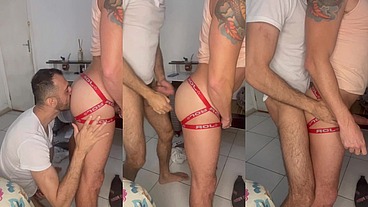 Rick paixão brincado com o amigo