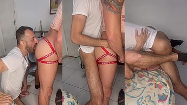 Rick paixão brincado com o amigo