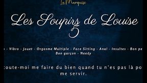Les Soupirs de Louise 5 - French female anal solo dirty talking