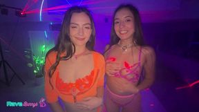 rave beauties sasha tatcha and serena hill’s naughty afterparty!
