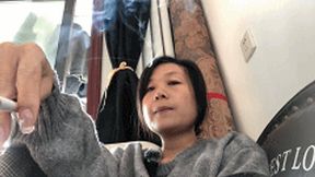 MARTINA enjoys smoking after meals
