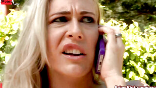 whiploving blonde Alpha queen fought crime and Marcos piercing cock declares victory