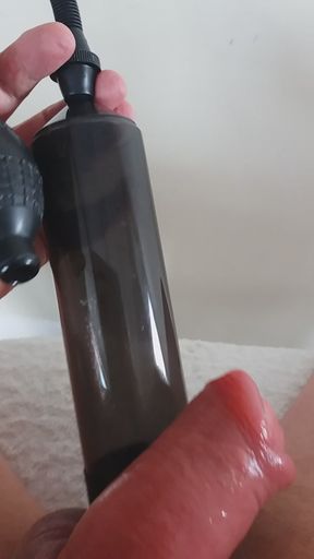 Pumped oiled cock