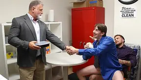 Hot Office Temptation: New Guy Teases Jack Hunter Keith Foxx – Steamy Gay Encounter