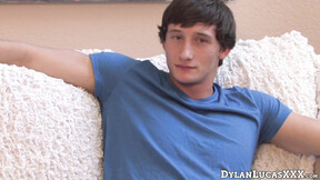Athletic Lance Alexander stroked his huge dick in his first solo session