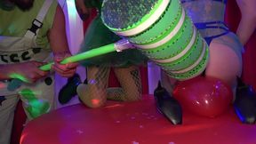 horny clowns balloon fetish play