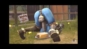 ( FUTANARİ ) red crew fuck blue fempyro with different costumes