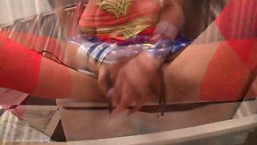 Ladyboy gor large pecker play