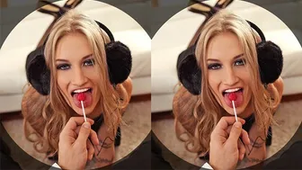 Blonde Tiffany Tatum teases in a wild VR fuck session