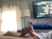 White Jock Jerks BWC Off Till He Busts A Huge Load