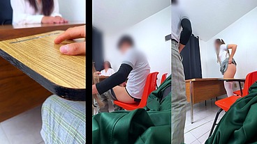 MAESTRA MEXICANA Poniendo Examen Extraordinario a Estudiantes en el salón! HAY OTRA Manera de Pasar MAESTRA? Les pide Cuerpo para pasar la Materia! COMPLETO