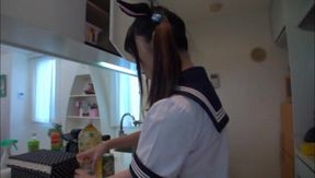 Adorable Horny Teen 18+ Rides Hard Dick - Wild Japan Ride Compilation