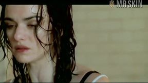 Nice tits and suckable hard nipples of alluring actress Rachel Weisz will make you hard