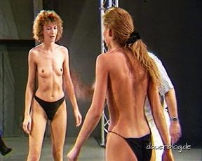 Thongs + Topless Susanne vs Jaqueline