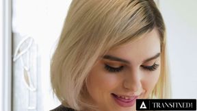 TRANSFIXED - Ella Hollywood Turns Boredom Into Hardcore Facials And Fucking