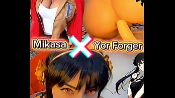 Yor Forger x Mikasa cosplay which one is the naughtiest one in your opinion??