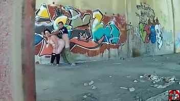 The gang member fucks the fat woman in a tunnel. Claudia Marie ctdx