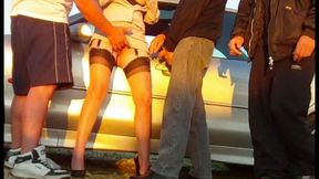 Up against a car 4