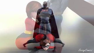 The Incredibles Helen Parr Anal Fucked by Black Superman Parody