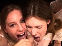 Cute brunette young hookup amateur teen blowjob