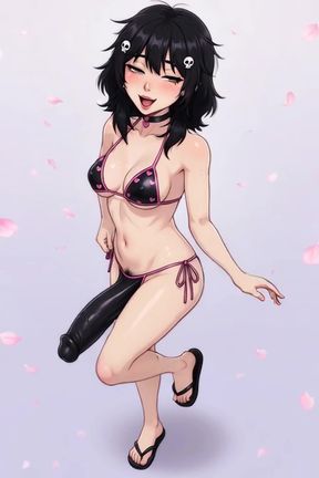 Babecock girl takes on a big dick