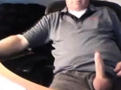 Handsome dad exposing his penis