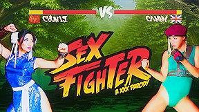 Christen Courtney & Rina Ellis in Sex Fighter: Chun Li vs. Cammy XXX Parody - Brazzers