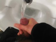 Masturbaiting in the toilet of my hometown shopping center
