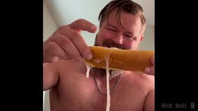 Hung Bodybuilder Shoots Ropes Onto His Hot Dog 5 Times in a Row