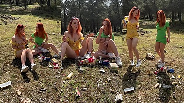 Picnic With My Girlfriend In Forest and Leave Lots Of Trash