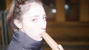 Unexpected Encounter: Petite Italian Beauty Eva Generosi's Public Adventure