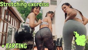 Stretching exercise + farting