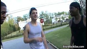 Blacks On Boys - Interracial Hardcore Gay Fuck Video 19