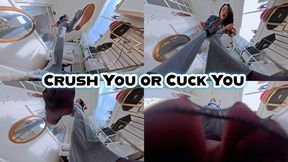 Crush You or Cuck You- Giantess Cuckold Humiliation - 4K MP4