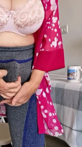 Jaw-dropping moment from &quot;POV Shock &amp; Desire: Walking In on a Busty Mature Stepmom Futanari Watching Porn&quot;