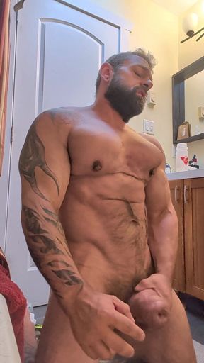 Siliconed Cock Masturbation