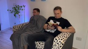 step-brother got caught jerking off his big cock