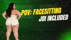BBW Facesitting POV & Lace Panties Tease! JOI + Orgasm Denial ?