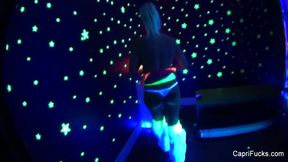 Black-light hot ass fetish