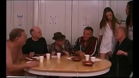 Sexy brunette nurse sucks horny guy'_s horny cock before hot fuck