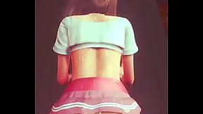 Futanari Beauty Claims Curvy Femboys Virginity in Hot 3D Action