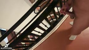 Tim Blesh Outdoor Cumshot on the Hotel Floor