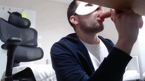 Dirty Ass-to-mouth Slave: Humiliated Straight Guy Deepthroating Dildos and Tasting Ass!
