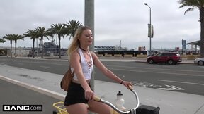 Kenzie POV bang in public bike room