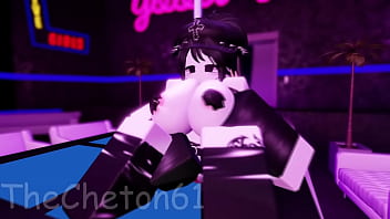 Roblox Strip Club Experience, a slut dances in the Strip Club and gets fucked by a huge cock