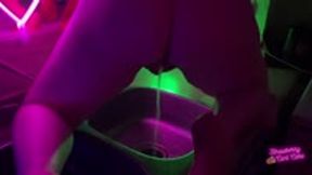 Atmospheric Late Night Pee in the Kitchen Sink